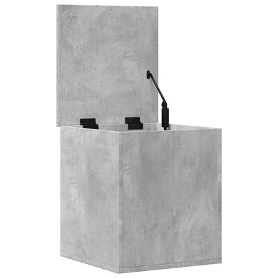 vidaXL Boîte de rangement gris béton 40x42x46 cm bois d'ingénierie