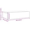 vidaXL Meubles TV avec &eacute;clairage LED 2 pi&egrave;ces Ch&ecirc;ne noir 60 x 35 x 15,5 cm