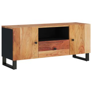 vidaXL Meuble TV 105x33,5x46 cm bois d'acacia solide et d'ing&eacute;nierie