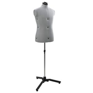 vidaXL Forme de robe ajustable homme Gris 37,5-45,5 pouces Tissu