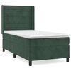 vidaXL Sommier &agrave; lattes de lit avec matelas Vert fonc&eacute; 100x200 cm