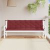 vidaXL Coussins de banc de jardin lot de 2 rouge bordeaux m&eacute;lang&eacute;