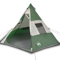 vidaXL Tente de camping 7 personnes vert imperméable