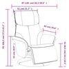 vidaXL Fauteuil inclinable avec repose-pieds marron similicuir