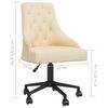 vidaXL Chaises &agrave; manger pivotantes lot de 4 Cr&egrave;me Velours