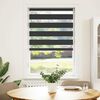 vidaXL Store z&egrave;bre noir 85x150 cm largeur du tissu 80,9 cm polyester