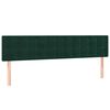 vidaXL Sommier &agrave; lattes de lit et matelas Vert fonc&eacute; 180x200cm Velours