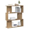 vidaXL Biblioth&egrave;que ch&ecirc;ne artisanal 80x24x96 cm bois d'ing&eacute;nierie