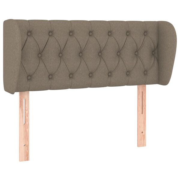 vidaXL T&ecirc;te de lit avec oreilles Taupe 103x23x78/88 cm Tissu
