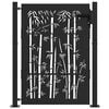 vidaXL Porte de Jardin 110 x 155 cm Noir Verrouillable