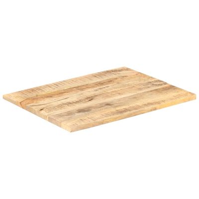 vidaXL Dessus de table Bois de manguier solide 25-27 mm 80x60 cm