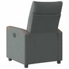 vidaXL Fauteuil inclinable &eacute;lectrique Gris fonc&eacute; Tissu