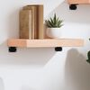 vidaXL &Eacute;tag&egrave;re murale 40x20x6 cm bois de ch&ecirc;ne massif non trait&eacute;
