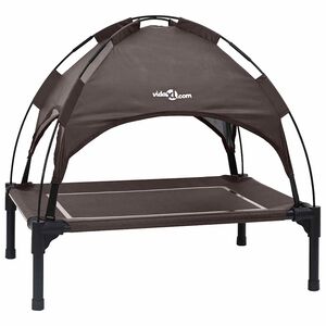 vidaXL Lit pour Chien 71 x 64 x 71 cm Acier Marron