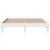 vidaXL Cadre de lit sans matelas blanc 200x200 cm bois massif de pin