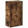 vidaXL Cabinet de salle de bain Ch&ecirc;ne fum&eacute; 39 x 23,5 x 65 cm