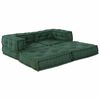 vidaXL Canapé modulaire 2 pcs Vert 140 x 70 x 56 cm tissu
