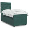 vidaXL Sommier &agrave; lattes de lit et matelas Vert fonc&eacute; 80x200 cm Velours