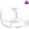 vidaXL Pied de parasol Bois Clair 45 x 45 x 31,5 cm