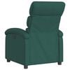 vidaXL Fauteuil inclinable vert fonc&eacute; tissu