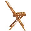 vidaXL Chaises de jardin pliantes lot de 8 beige bois d'acacia massif