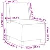 vidaXL Canap&eacute; modulaire sans accoudoirs Vert fonc&eacute; 55 cm Velours