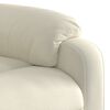 vidaXL Fauteuil de massage inclinable cr&egrave;me velours