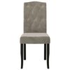 vidaXL Chaises &agrave; manger lot de 2 Gris clair Velours