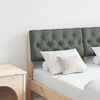 vidaXL T&ecirc;te de lit capitonn&eacute;e Gris fonc&eacute; 120 cm Pin massif