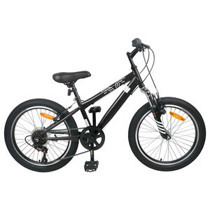 vidaXL V&eacute;lo de Montagne 20 Pouces 6-Speed pour 5-8 ans Noir