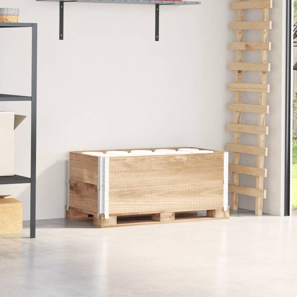 vidaXL Colliers de palette 2 pcs 100x50 cm bois de pin solide