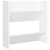 vidaXL Armoires &agrave; chaussures murales 4 pcs blanc bois d'ing&eacute;nierie