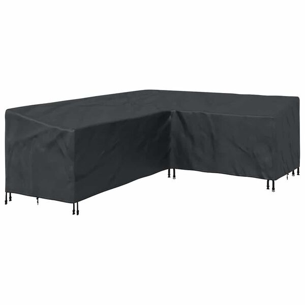 vidaXL Housse pour meubles Noir 260 x 210 x 80 cm Tissu Oxford 600D