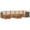 vidaXL Ensemble de canap&eacute;s d'ext&eacute;rieur 7 pcs Naturel