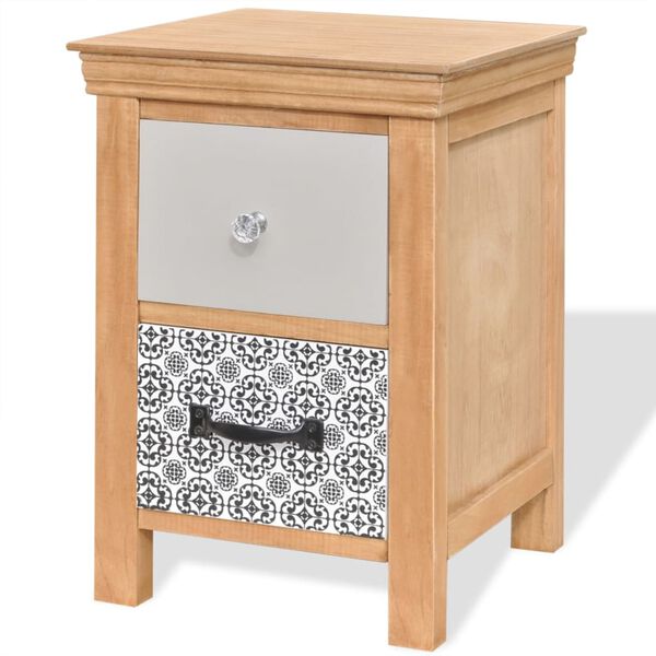 vidaXL Armoire &agrave; tiroir 34 x 34 x 46 cm Bois massif