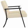 vidaXL fauteuil Cr&egrave;me 59 x 75 x 78 cm tissu