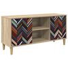 vidaXL Meuble TV OMMEN 102 x 33 x 50 cm Sonoma Bois d'ing&eacute;nierie