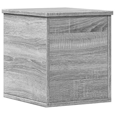 vidaXL Boîte de rangement sonoma gris 30x35x35 cm bois d'ingénierie