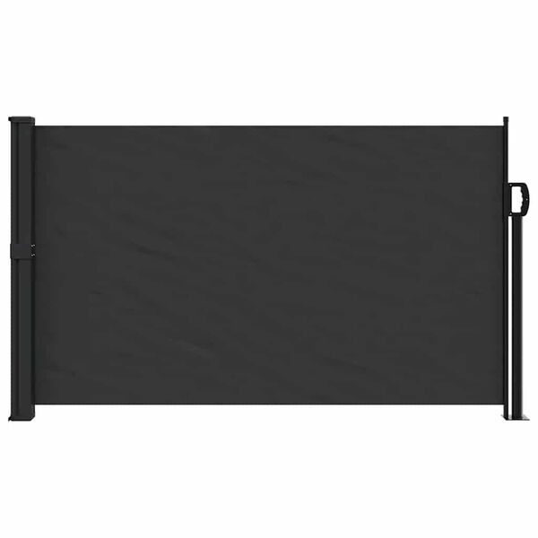 vidaXL Auvent latéral rétractable noir 120x600 cm