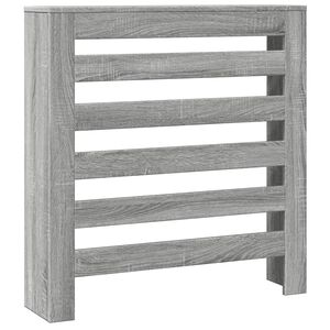vidaXL Cache-radiateur sonoma gris 78x20x82 cm bois d'ing&eacute;nierie