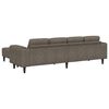 vidaXL Canap&eacute; de salon 3 pcs Gris fonc&eacute;
