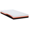 vidaXL Matelas Blanc et Noir 90 x 190 cm Tissu jacquard