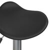 vidaXL Tabourets de bar lot de 2 noir acier chromé et cuir artificiel