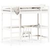 vidaXL Lit superpos&eacute; sans matelas blanc 90x200 cm bois de pin massif