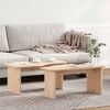 vidaXL Table basse 2 pcs Naturel Bois massif en pin