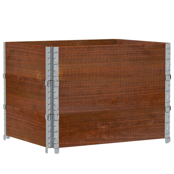 vidaXL Jardini&egrave;re marron 80x60 cm bois massif de pin