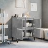 vidaXL Buffet Gris b&eacute;ton 60x35x70 cm Bois d'ing&eacute;nierie