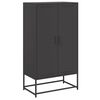 vidaXL Buffet haut noir 68,5x38,5x123,5 cm acier
