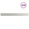 vidaXL Bordures de pelouse 50 pcs 10x103 cm acier inoxydable
