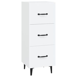 vidaXL Buffet blanc 34,5x34x90 cm bois d'ing&eacute;nierie